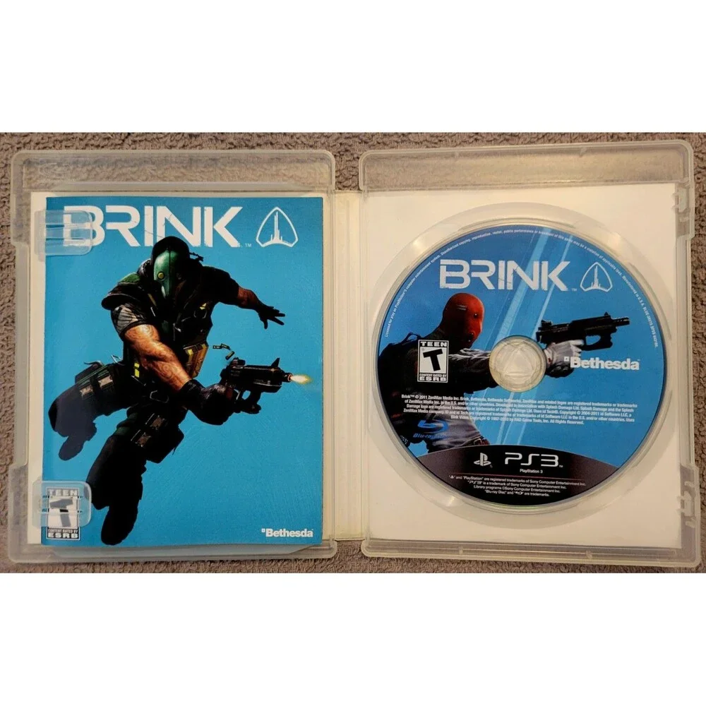 Sony PlayStation 3 PS3: Brink,CIB,TESTED, MANUAL INCLD, CLN DISC, FAST SHIPPING